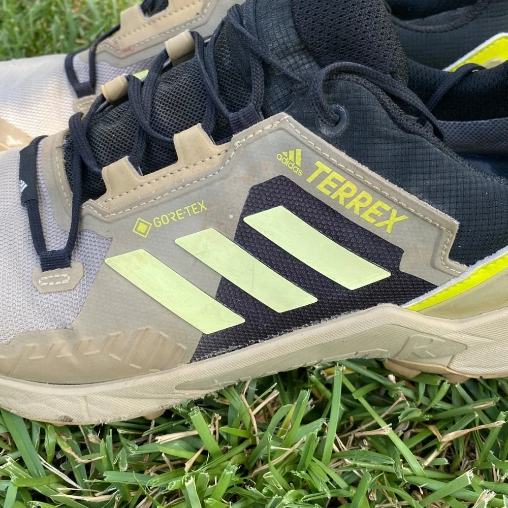 Adidas Terrex Swift R3 GORE-TEX Mens Trail Hiking Shoes Tan Black FZ3275 Size 12 - Picture 2 of 11